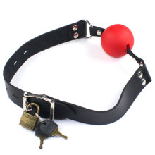 Red Mouth Ball Gag Bdsm Bondage Product for Couples Sex Game Black Ball Sexy Toys